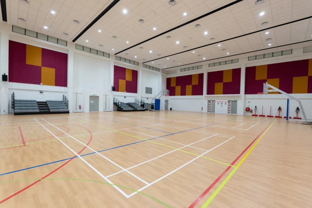 The outdoor basketball court at Concord College International School Malaysia.